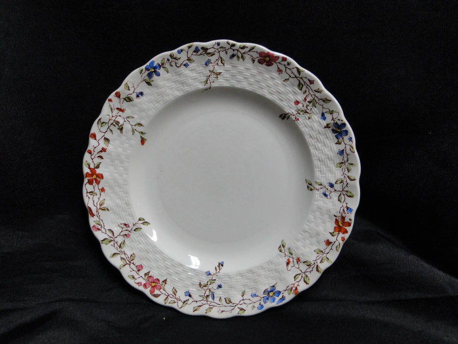 Spode Wicker Dale, Floral on Chelsea Wicker: Bread Plate (s), 6 1/2", Crazing