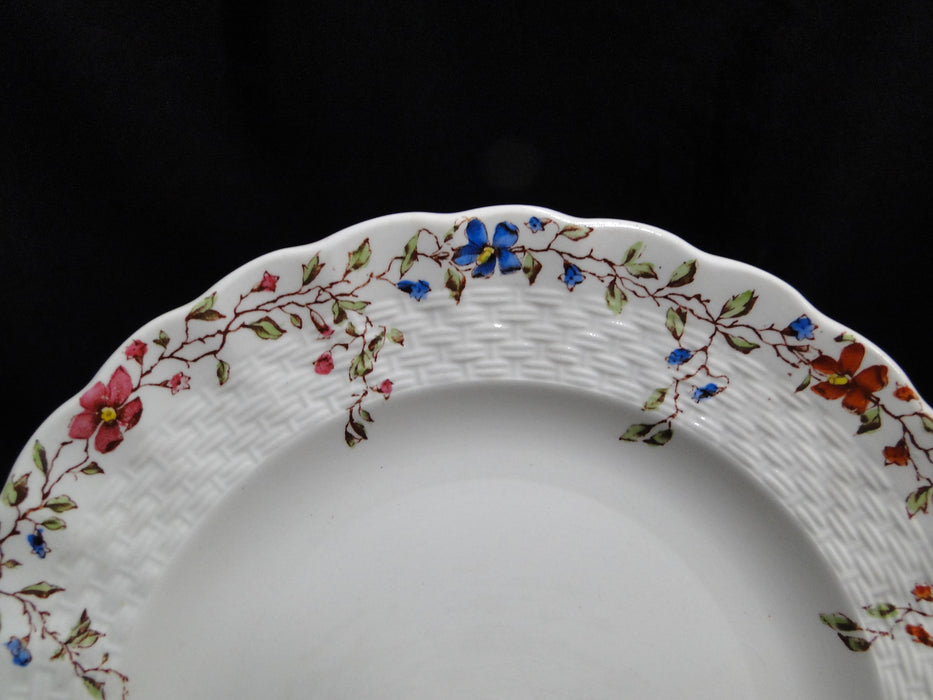 Spode Wicker Dale, Floral on Chelsea Wicker: Bread Plate (s), 6 1/2", Crazing