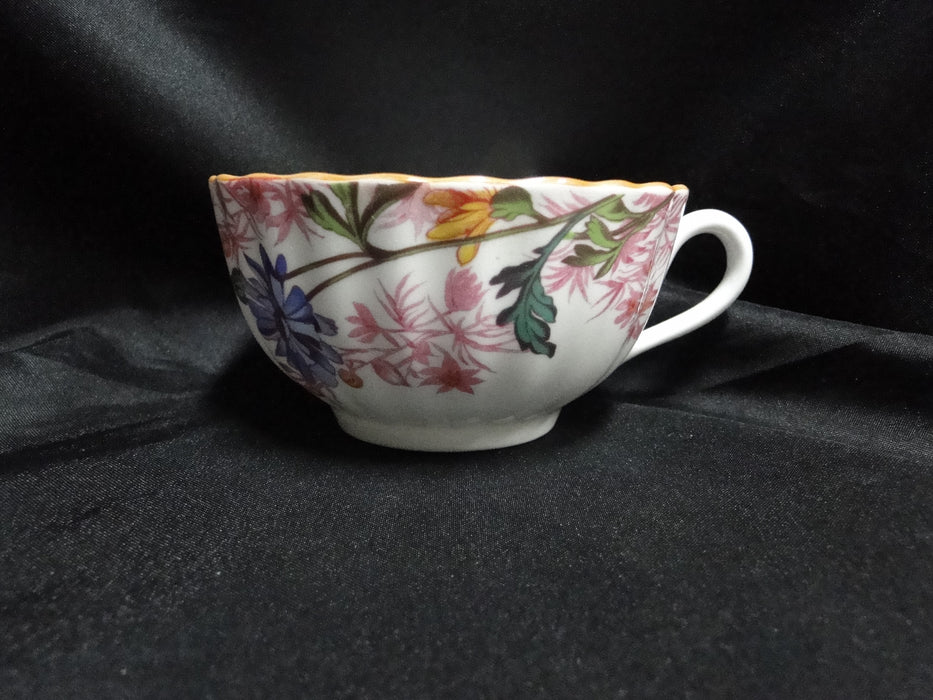 Spode Chelsea Garden, Multicolored Florals: Cup & Saucer Set, 2 1/8", As Is