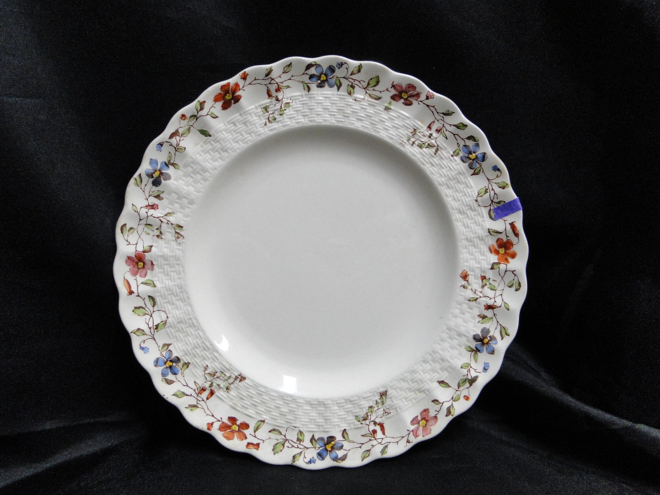 Spode Wicker Dale, Floral on Chelsea Wicker: Salad Plate, 7 3/4", As Is