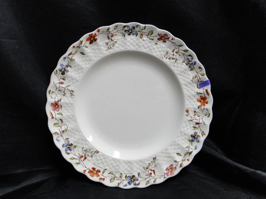 Spode Wicker Dale, Floral on Chelsea Wicker: Salad Plate, 7 3/4", As Is