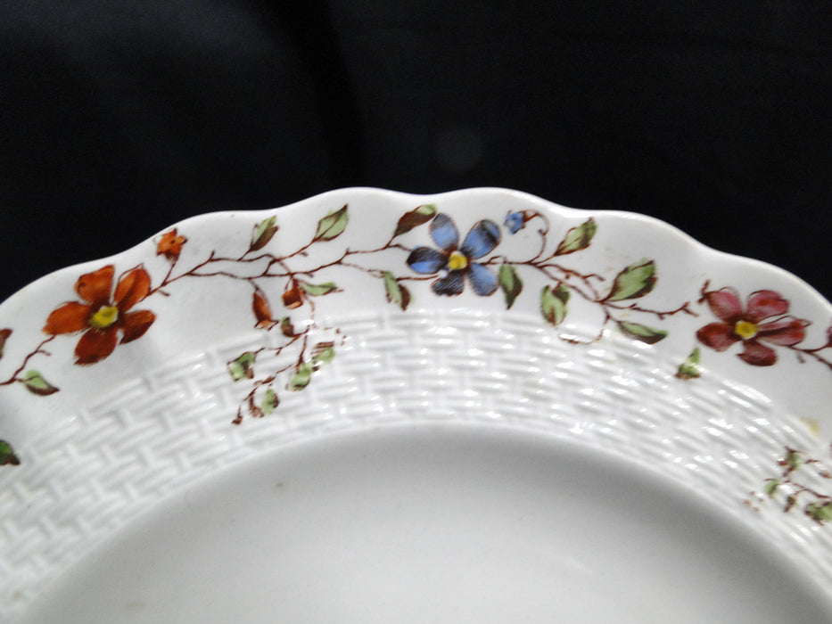 Spode Wicker Dale, Floral on Chelsea Wicker: Salad Plate, 7 3/4", As Is