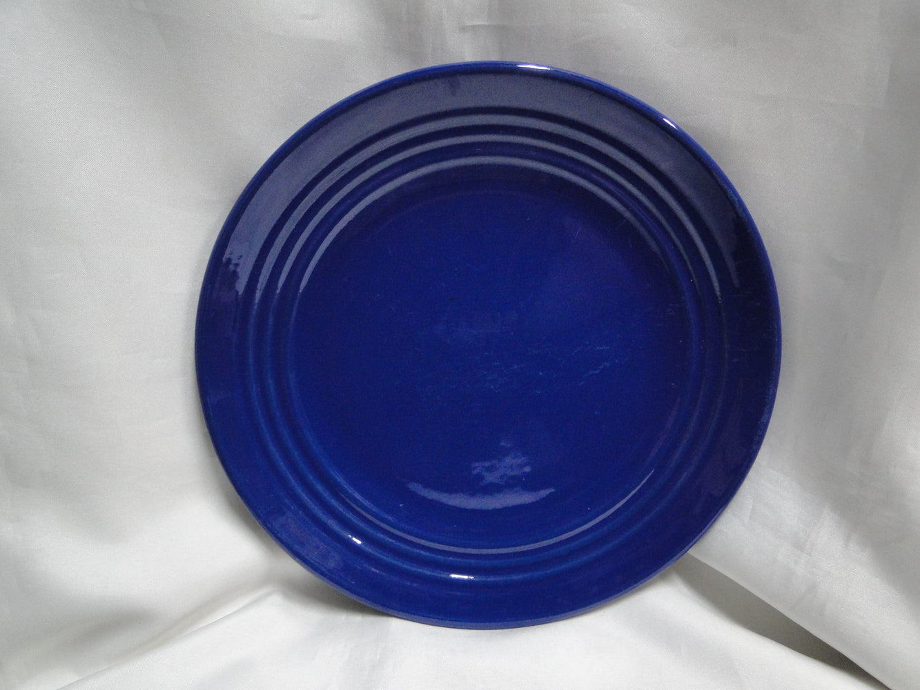 Bauer Ring Cobalt Blue (Old): Luncheon Plate, 9 3/8", Utensil Marks
