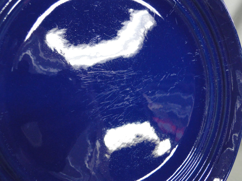 Bauer Ring Cobalt Blue (Old): Luncheon Plate, 9 3/8", Utensil Marks