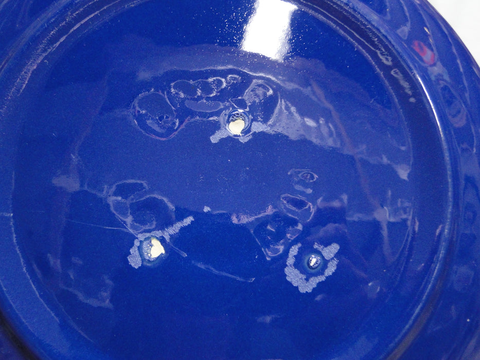 Bauer Ring Cobalt Blue (Old): Luncheon Plate, 9 3/8", Utensil Marks