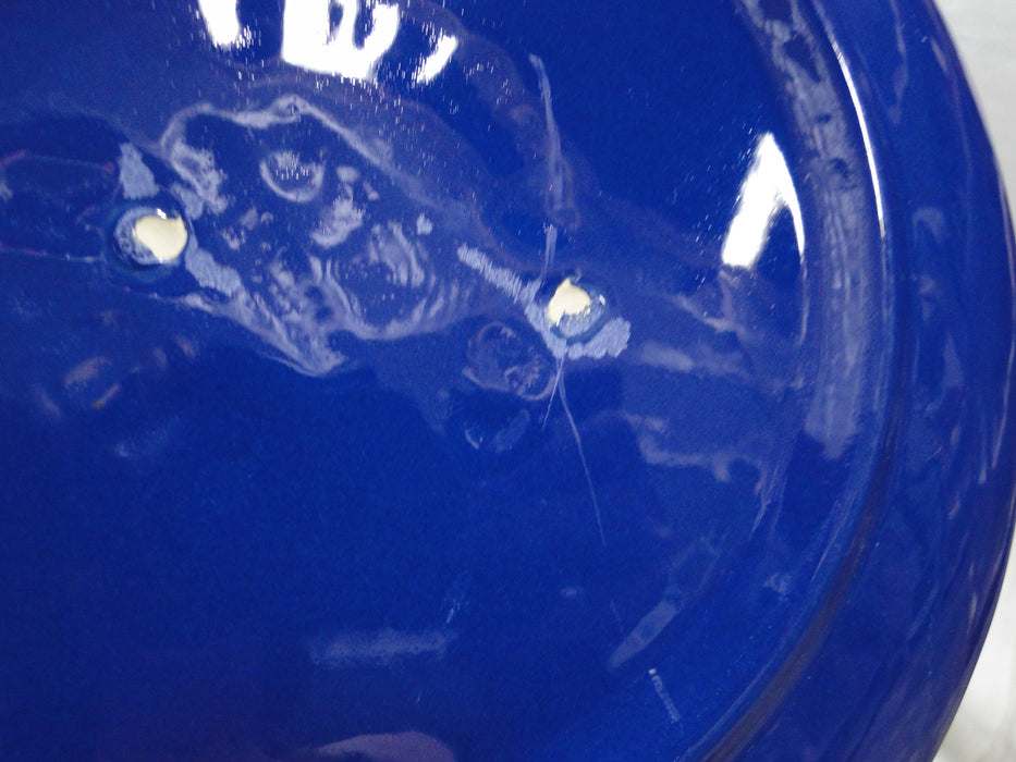 Bauer Ring Cobalt Blue (Old): Luncheon Plate, 9 3/8", Utensil Marks