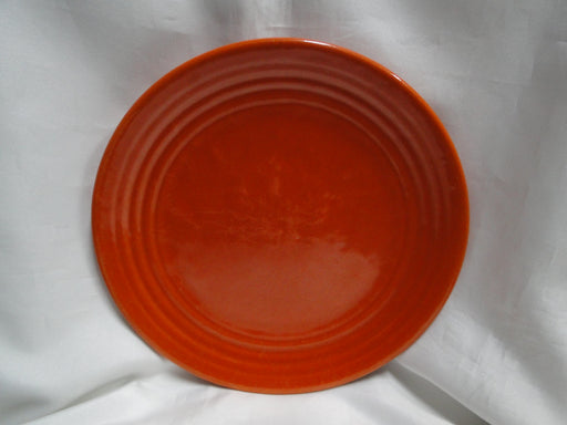 Bauer Ring Orange (Old): Luncheon Plate, 9 3/8", Utensil Marks