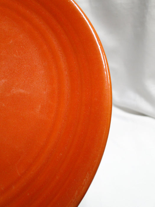 Bauer Ring Orange (Old): Luncheon Plate, 9 3/8", Utensil Marks