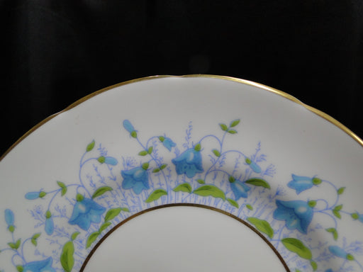Coalport Harebell Turquoise, Flowers, Gold Trim: Bread Plate (s), 6 1/8"
