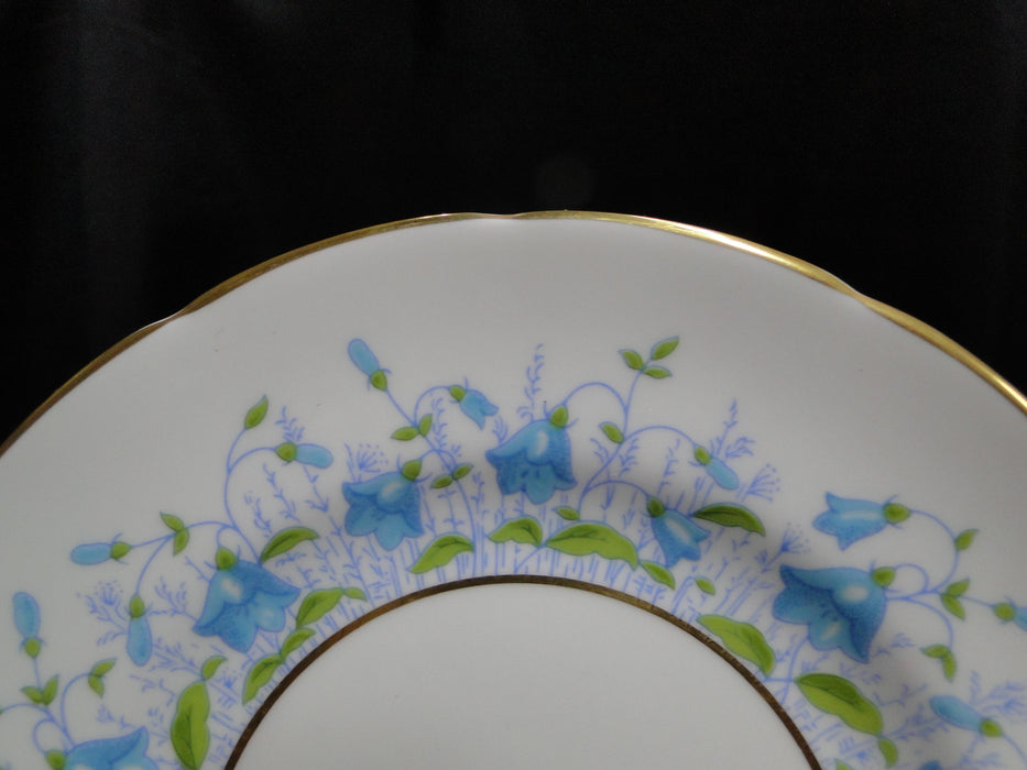 Coalport Harebell Turquoise, Flowers, Gold Trim: Bread Plate (s), 6 1/8"