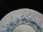 Coalport Harebell Turquoise, Flowers, Gold Trim: Bread Plate (s), 6 1/8" Crazing