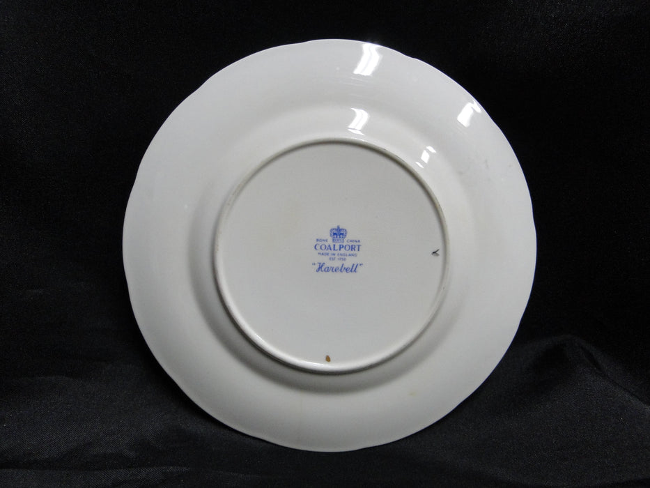 Coalport Harebell Turquoise, Flowers, Gold Trim: Bread Plate (s), 6 1/8" Crazing