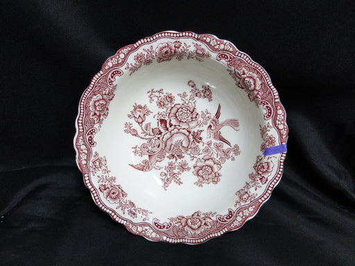 Crown Ducal Bristol Pink, Flowers & Birds: Cereal Bowl, 6 3/4", As Is