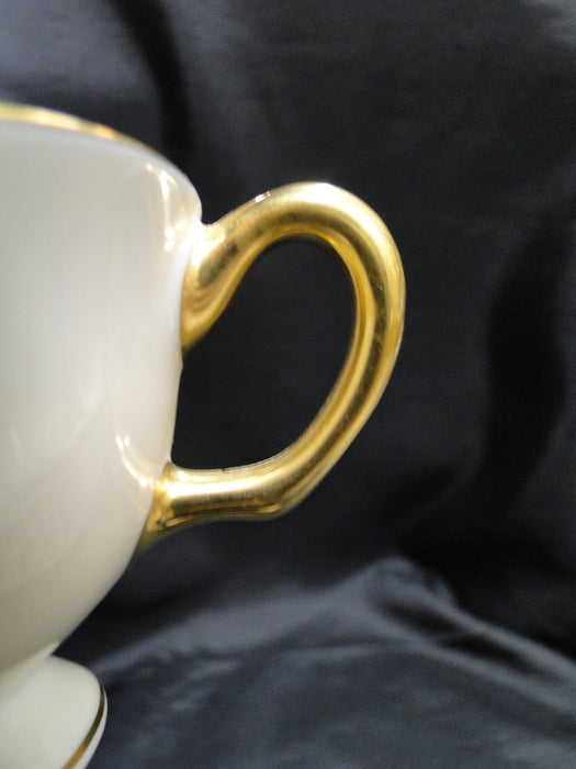 Lenox Westchester, Gold Encrusted Band: Cup & Saucer Set (s), 2 1/8" Tall