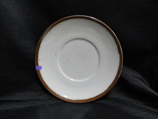 Dansk Brown Mist, Brown Trim, Speckles: 6 1/4 Saucer Only, Coupe Shape, As Is