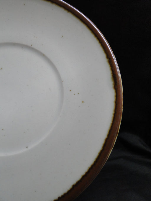 Dansk Brown Mist, Brown Trim, Speckles: 6 1/4 Saucer Only, Coupe Shape, As Is