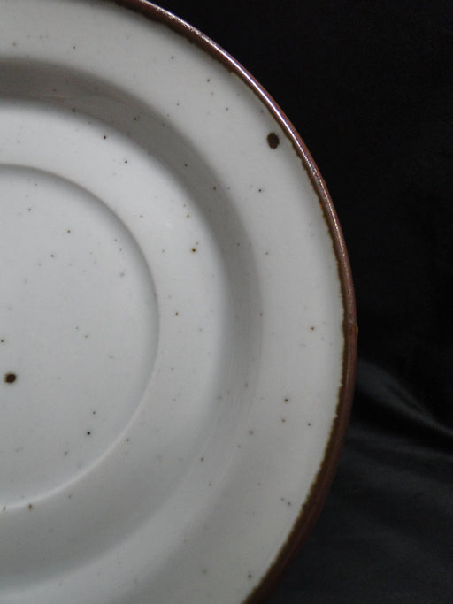 Dansk Brown Mist, Brown Trim, Speckles: 6 1/4 Saucer Only, Rim Shape, As Is