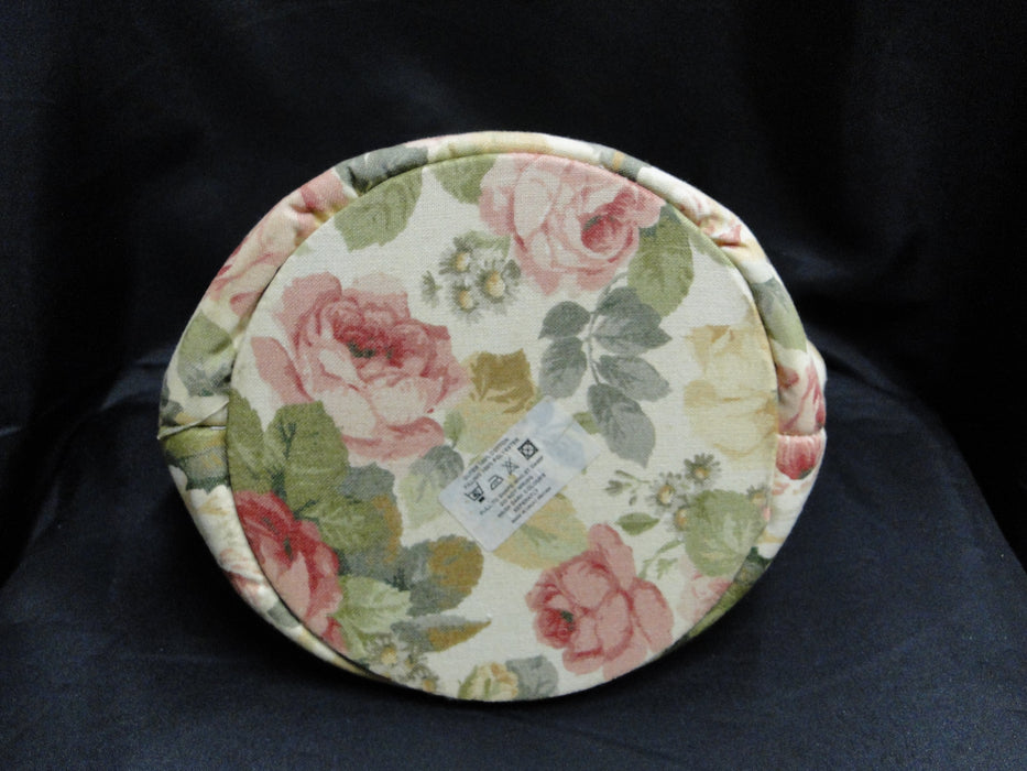 Pink & Yellow Roses, Green Leaves, Great Britain: Teapot Cozy, 9" Long