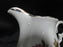 White w/ Pink Moss Rose, Gold Trim: Creamer / Cream Pitcher, 3 3/4" Tall