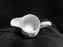 White w/ Pink Moss Rose, Gold Trim: Creamer / Cream Pitcher, 3 3/4" Tall