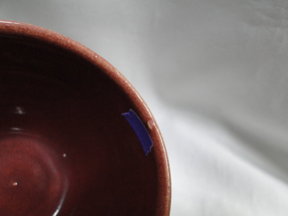 Bauer Ring Burgundy (Old): Cup & Saucer Set, 2 1/2" Tall, Round Handle