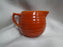 Ring Orange (Old), Bauer: Creamer / Cream Pitcher, 3 1/4" Tall