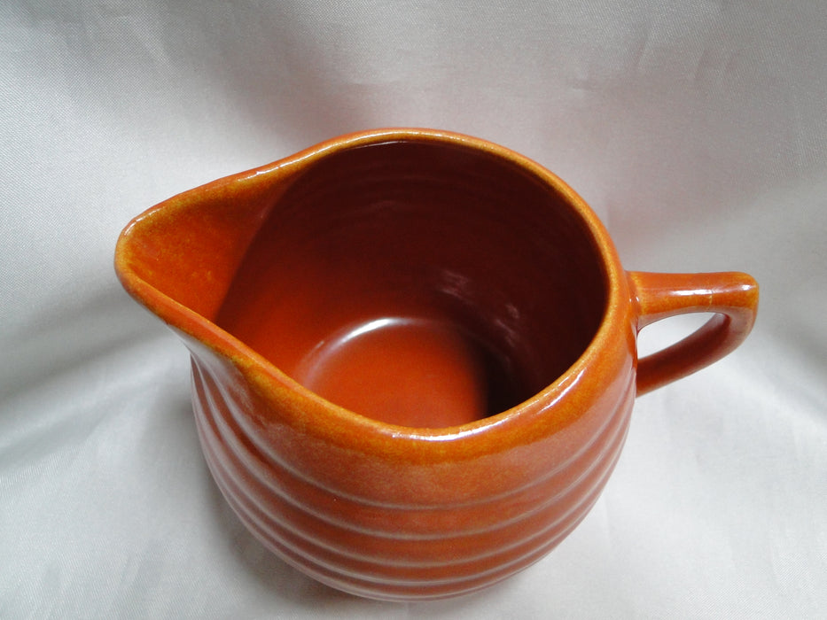 Ring Orange (Old), Bauer: Creamer / Cream Pitcher, 3 1/4" Tall