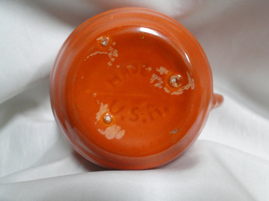 Ring Orange (Old), Bauer: Creamer / Cream Pitcher, 3 1/4" Tall