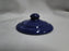 Ring Cobalt Blue, Bauer: Sugar Bowl & Lid, 4" Tall, Flaw