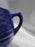 Ring Cobalt Blue, Bauer: Sugar Bowl & Lid, 4" Tall, Flaw