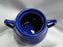 Ring Cobalt Blue, Bauer: Sugar Bowl & Lid, 4" Tall, Flaw