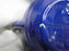 Ring Cobalt Blue, Bauer: Sugar Bowl & Lid, 4" Tall, Flaw