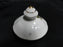 White w/ Pink Moss Rose, Gold Trim: Sugar Bowl & Lid, 3 7/8" Tall