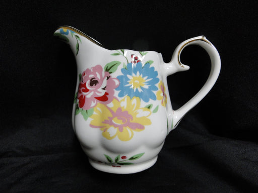 Coastline Imports Gracie China Multicolored Florals: Creamer (s), 4"