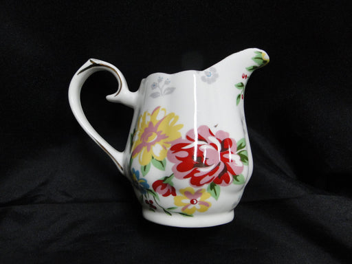 Coastline Imports Gracie China Multicolored Florals: Creamer (s), 4"
