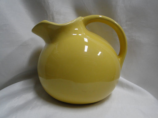 Solid Yellow Pottery, USA: Round Serving Pitcher, 7" Tall