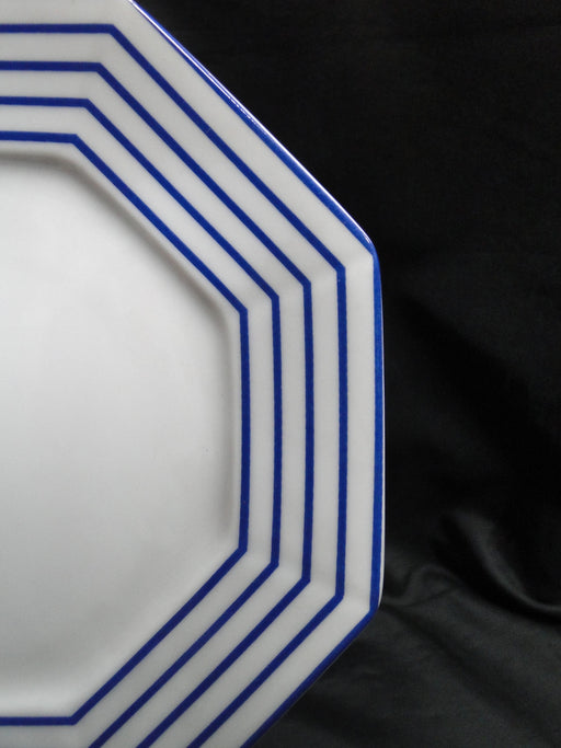 Fitz & Floyd Pin Stripe Blue: Bread Plate, 6 1/4" As Is