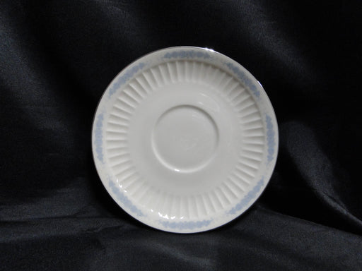 Flintridge Crissy Rose, Blue Flowers, Platinum Trim: 5 3/4" Saucer Only