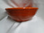 Bauer Ring Orange (Old): Mixing Bowl #8, 8 1/4" x 3 1/4" Tall