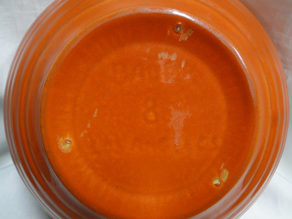 Bauer Ring Orange (Old): Mixing Bowl #8, 8 1/4" x 3 1/4" Tall
