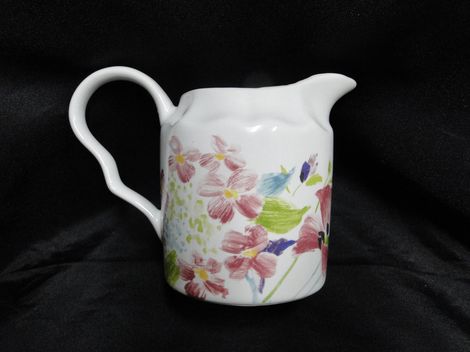 222 Fifth Garden Beauty, Multicolored Florals: Creamer (s), 3 7/8"