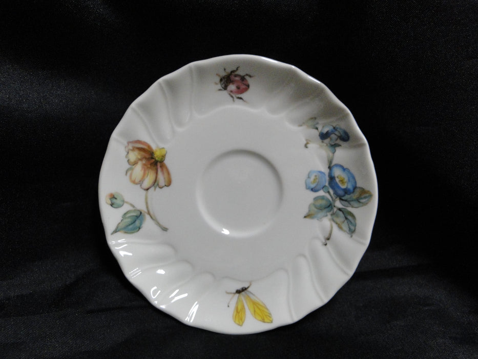 Villeroy & Boch Bouquet, Flowers, Insects: Demi Cup & Saucer Set (s), 2 1/4"