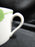 Fitz & Floyd Yellow Rose, White w/ Green: 2 1/8" Cup Only, As Is