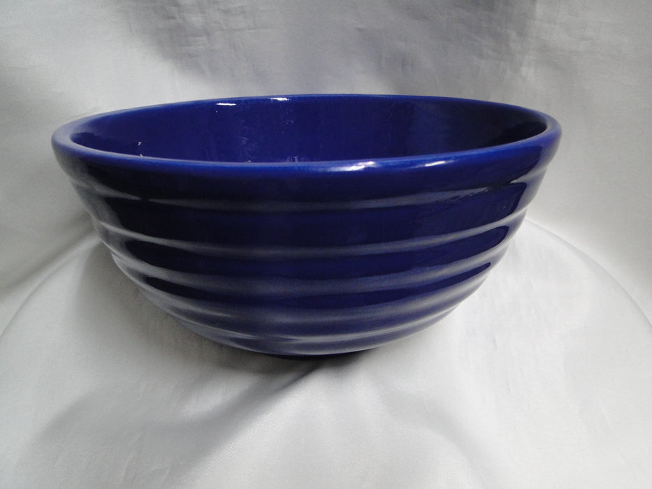 Ring Cobalt Blue, Bauer: Mixing Bowl, 8 5/8" x 4 1/4" Tall, Flaw