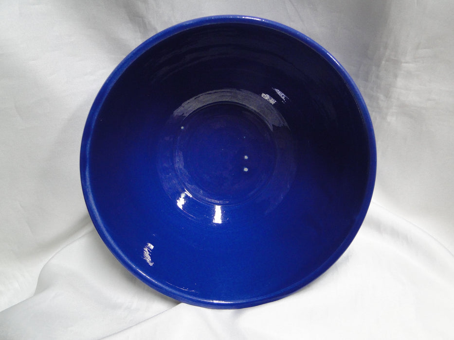 Ring Cobalt Blue, Bauer: Mixing Bowl, 8 5/8" x 4 1/4" Tall, Flaw