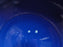 Ring Cobalt Blue, Bauer: Mixing Bowl, 8 5/8" x 4 1/4" Tall, Flaw