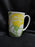 Fitz & Floyd Yellow Rose, White w/ Yellow & Green: Mug (s), 4", As Is