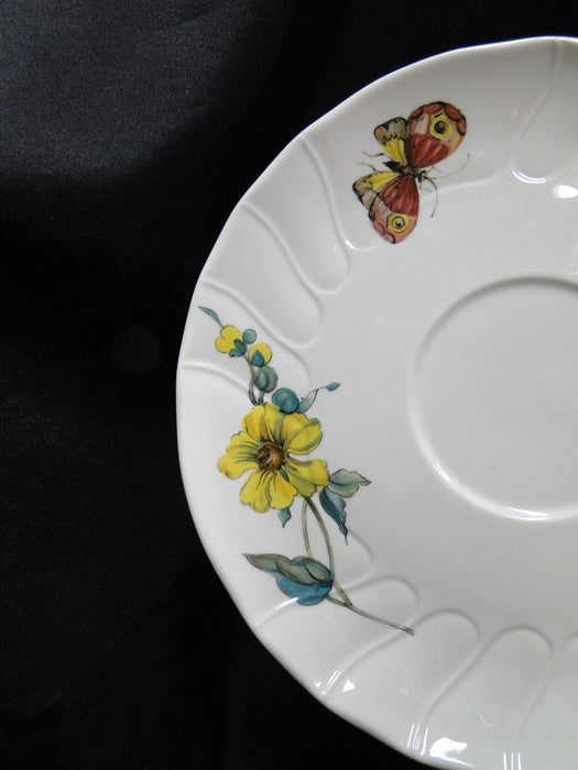 Villeroy & Boch Bouquet, Flowers, Insects: Cream Soup Bowl & Saucer Set (s)