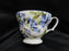 222 Fifth Lyanna Blue, Blue Flowers: Cup & Saucer Set, 3 1/4"