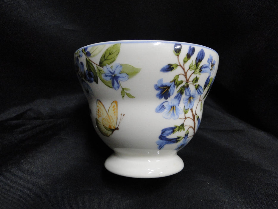 222 Fifth Lyanna Blue, Blue Flowers: Cup & Saucer Set, 3 1/4"